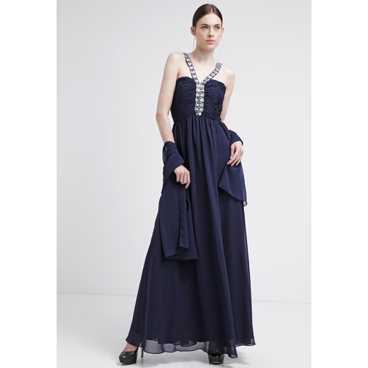 Luxuar Fashion Suknia balowa mitternachtsblau zalando czarny bez wzorów/nadruków