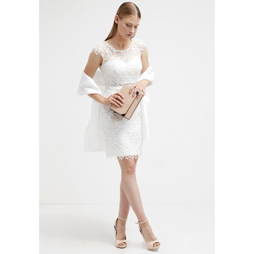 Luxuar Fashion Sukienka koktajlowa ivory zalando bialy gorsetowe