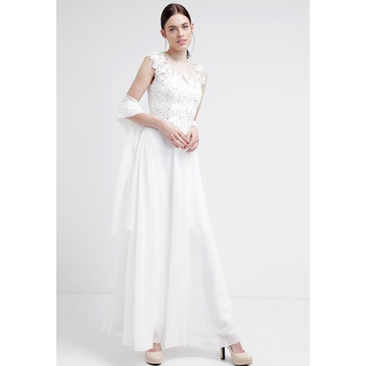 Luxuar Fashion Suknia balowa ivory zalando bialy bez wzorów/nadruków