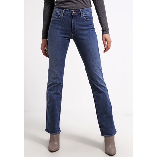 Wrangler TINA Jeansy Bootcut blue horizon zalando bialy casual