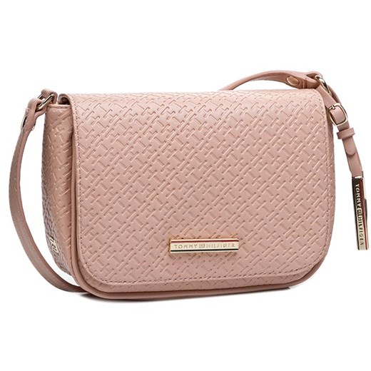 Torebka TOMMY HILFIGER - Dominique Flap Crossover BW56927419 Dusty Rose Pt 614 eobuwie-pl bezowy casual