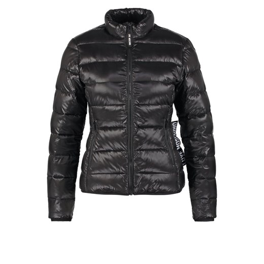 Love Moschino Kurtka puchowa black zalando szary bez wzorów/nadruków