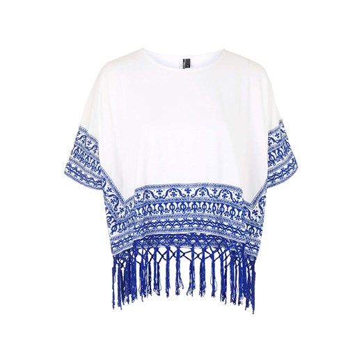 Embroidered Cape Top topshop fioletowy haft
