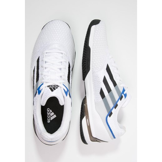 adidas Performance SONIC RALLY Obuwie do tenisa Outdoor white/core black/blue zalando szary jesień