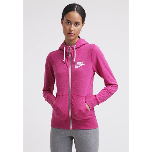 Nike Sportswear GYM VINTAGE Bluza rozpinana fuchsia zalando rozowy Bluzy sportowe damskie