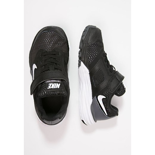 Nike Performance TRI FUSION RUN  Obuwie do biegania Amortyzacja black/white/dark grey/metallic silver zalando szary do biegania