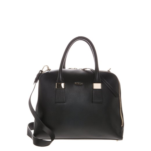 Furla TWIGGY Torebka czarny zalando czarny abstrakcyjne wzory