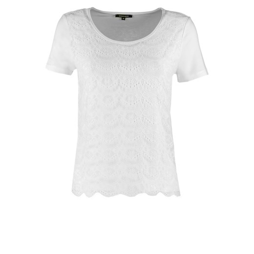 More & More Tshirt basic off white zalando szary bez wzorów/nadruków