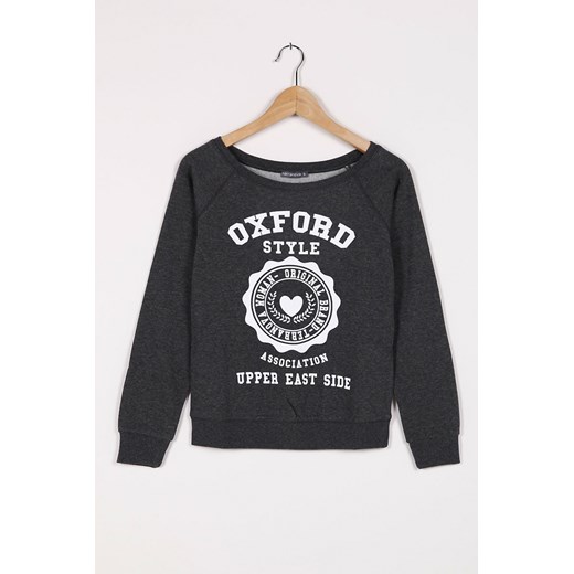 "Oxford-style" sweatshirt terranova szary 