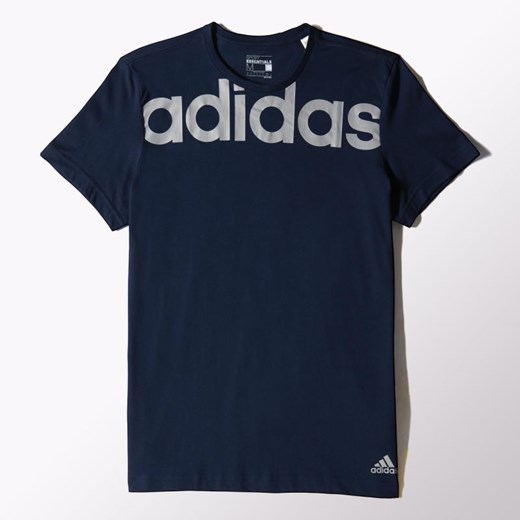 Koszulka adidas Lin Tee M S21281 hurtowniasportowa-net czarny bawełna