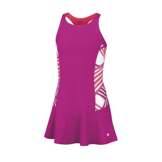 Sukienka tenisowa Wilson Watercolor Junior WRA710401 hurtowniasportowa-net rozowy elastan