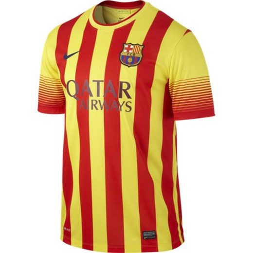 Koszulka piłkarska Nike Replica FC Barcelona SS Away 532823-703 hurtowniasportowa-net czerwony klasyczny