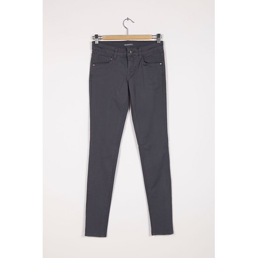 Tight elasticated trousers terranova szary skinny