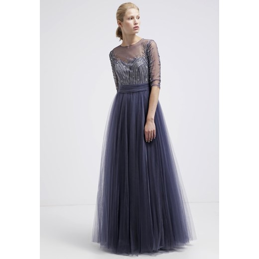 Luxuar Fashion Suknia balowa grey blue zalando czarny długie