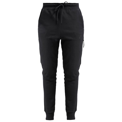 Nike Sportswear TECH FLEECE Spodnie treningowe black zalando czarny bawełna