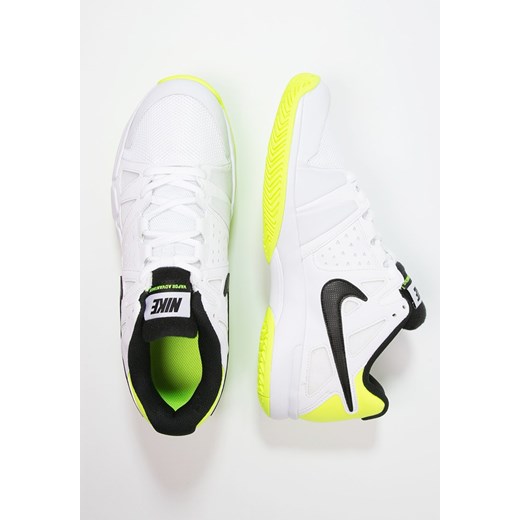 Nike Performance AIR VAPOR ADVANTAGE Obuwie do tenisa Multicourt white/black/volt zalando bialy Buty do tenisa męskie