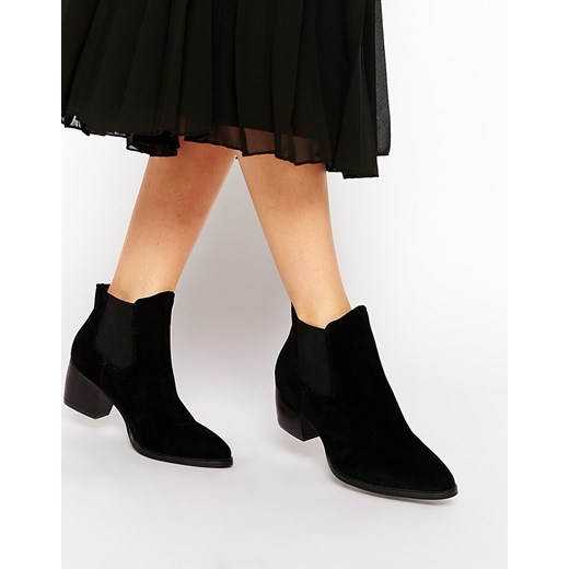 Truffle Collection Thea Heeled Chelsea Boots - Black suede asos czarny 