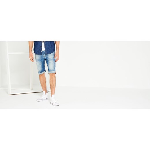 Jeansowe bermudy reserved szary jeans