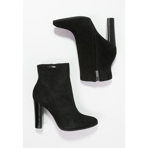Calvin Klein JUDE Ankle boot black zalando czarny bez wzorów/nadruków