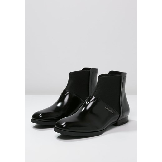 Calvin Klein PORTIA Ankle boot black zalando czarny bez zapięcia