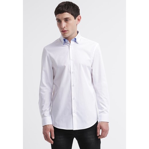 KIOMI Koszula white zalando bialy bez wzorów/nadruków