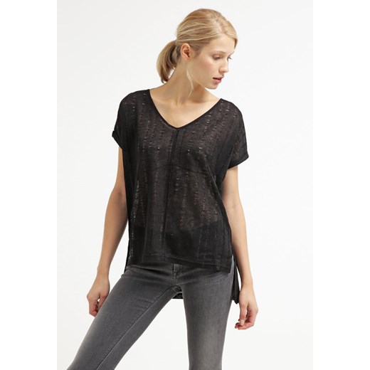 Vero Moda VMFARHANA  Tshirt z nadrukiem black zalando czarny Bluzki z nadrukiem