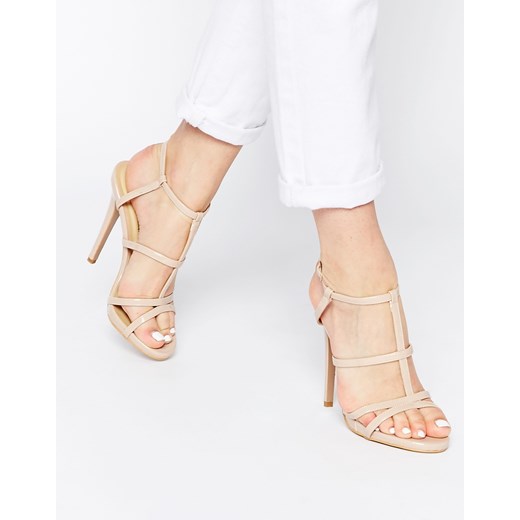 Truffle Collection Rita Strappy Heeled Sandals - Nude patent