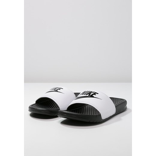 Nike Sportswear BENASSI Sandały kąpielowe white/black zalando  bez zapięcia