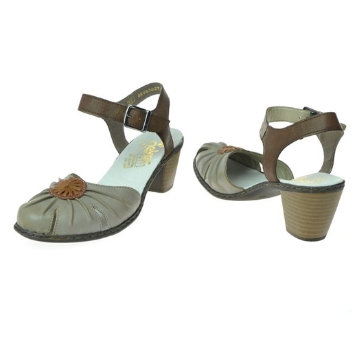 Sandały Rieker 40969-62 buty1-pl szary sandały