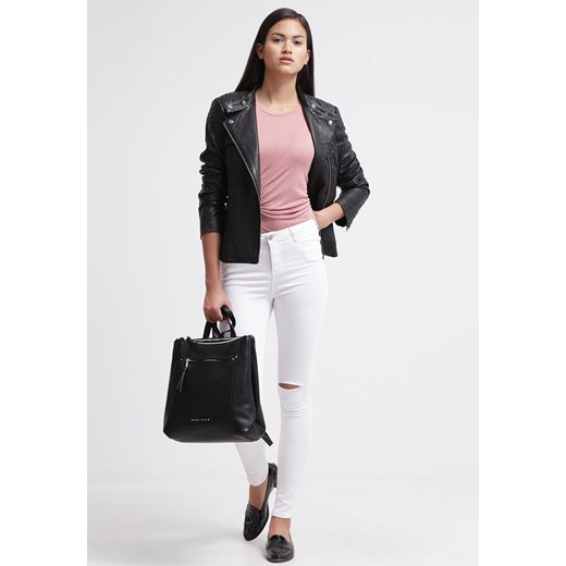 Esprit Kurtka skórzana black zalando casual