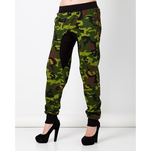 Spodnie moro showroom-pl zielony militarny
