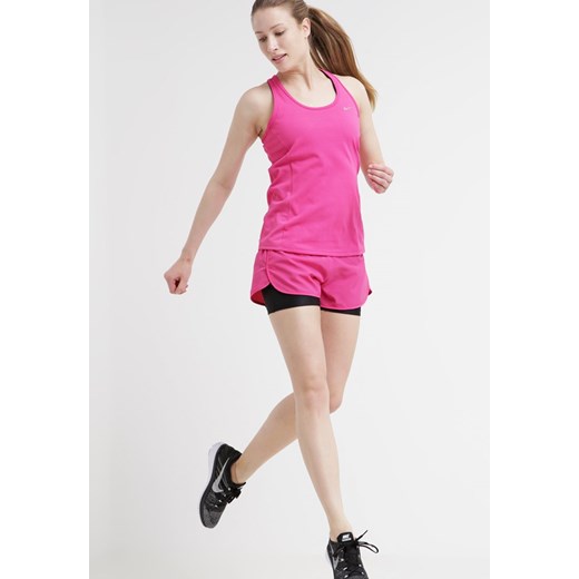 Nike Performance CONTOUR Top vivid pink/reflective silver zalando rozowy lato