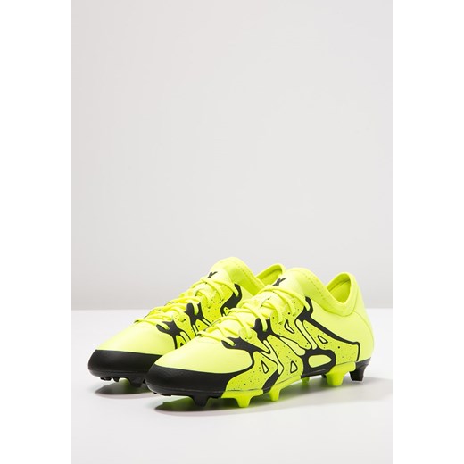 adidas Performance X 15.1 FG/AG Korki Lanki solar yellow/core black zalando zolty skóra ekologiczna