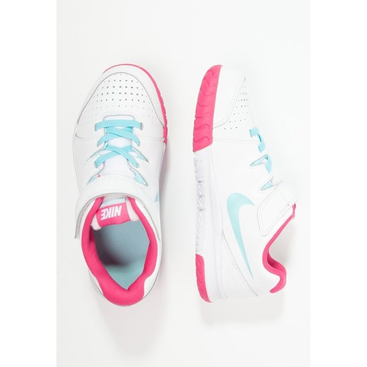 Nike Performance VAPOR COURT Obuwie do tenisa Outdoor white/copa/vivid pink zalando bialy ocieplane