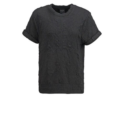 Selected Femme SFERA Tshirt z nadrukiem black zalando szary bez wzorów/nadruków
