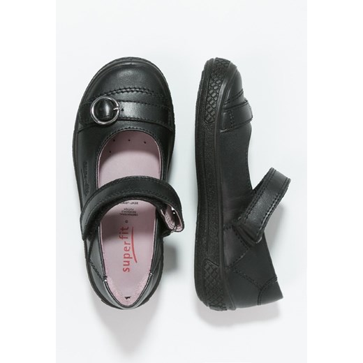 Superfit TENSY Baleriny z zapięciem schwarz zalando szary napisy