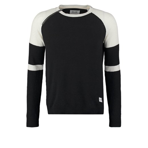 Only & Sons ONSJIM Sweter black zalando czarny długie