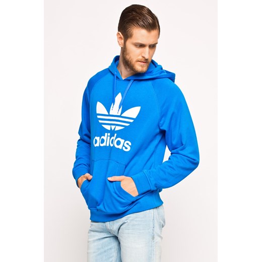 Bluza - adidas Originals - Bluza answear-com niebieski Bluzy męskie z kapturem