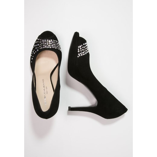 Brenda Zaro Peep Toe negro zalando czarny bez wzorów/nadruków