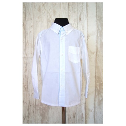 Koszula chłopięca biała Kiki Kids rozmiar 116 piccolino-sklep-pl fioletowy bawełna