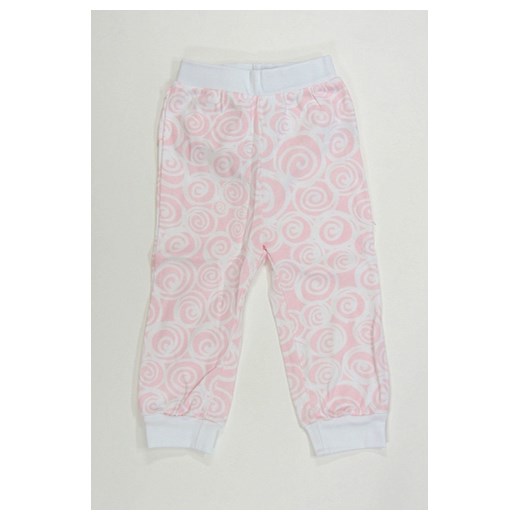 Spodnie dziewczęce Księżniczka Różowa 9 rozmiar 62 piccolino-sklep-pl bialy bawełna