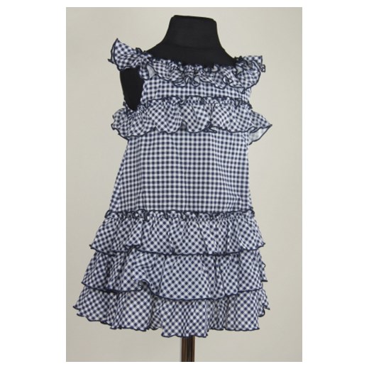 Sukienka letnia Kiki Kids rozmiar 80 piccolino-sklep-pl niebieski bawełna