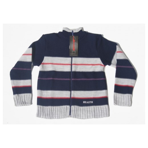 Sweterek dziecięcy zapinany - rozmiar 128 piccolino-sklep-pl szary akryl