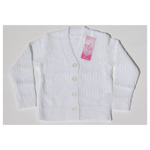 Sweterek dziecięcy zapinany - rozmiar 128 piccolino-sklep-pl szary akryl