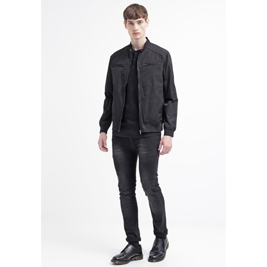 Burton Menswear London CHARLES Kurtka wiosenna black zalando szary bez wzorów/nadruków
