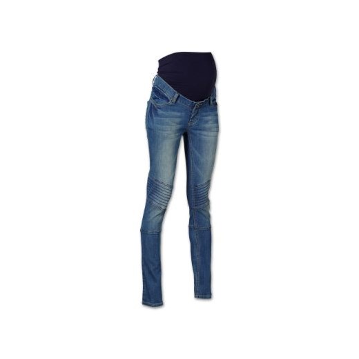 ESPRIT Spodnie dżinsowe dla kobiet w ciąży denim darkwash pinkorblue-pl niebieski damskie