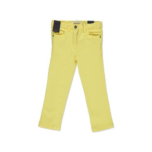 EMOI Girls Mini Spodnie ze streczem sunshine pinkorblue-pl zolty łatki