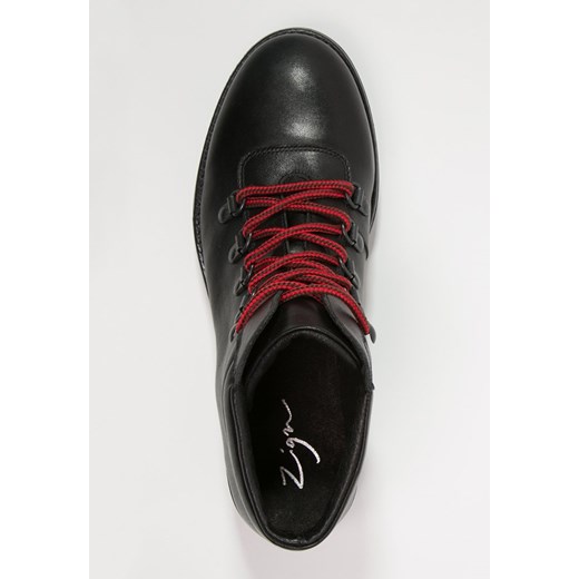 Zign Ankle boot noir zalando czerwony bez wzorów/nadruków