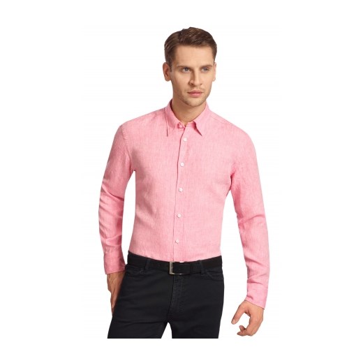 Różowa koszula męska Lambert wolczanka rozowy kwiatowy