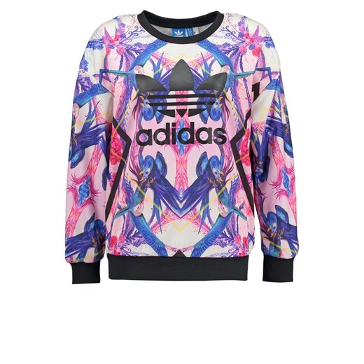 adidas Originals Bluza multicolor zalando fioletowy Bluzy z nadrukiem damskie